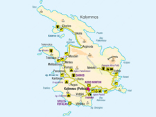 Kalymnos Island Map